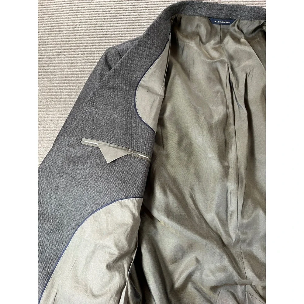 Banana Republic Mens 44R Modern Fit‎ 100% Wool Blazer Brown Sport Coat